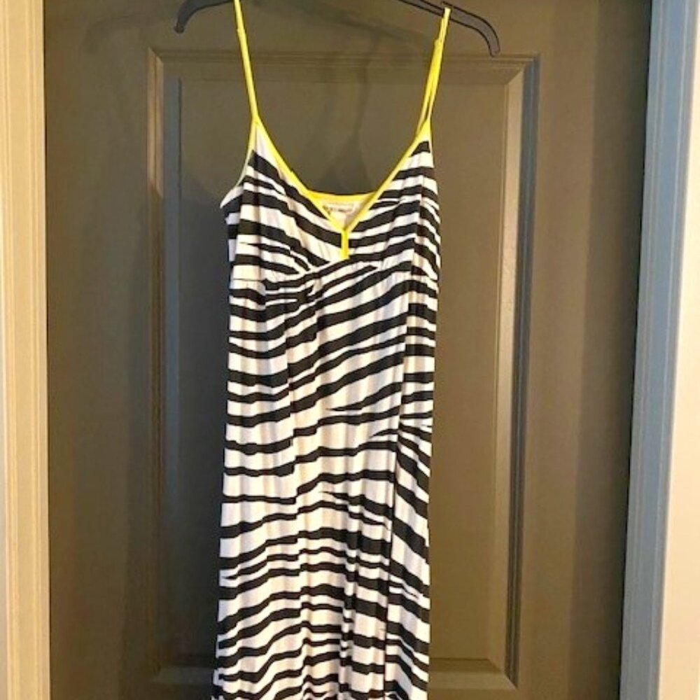 Lucky Brand Zebra Stripe Maxi Dress